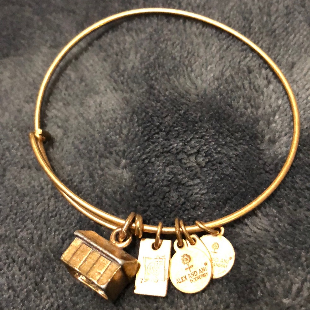 Alex and Ani brass gold bracelet